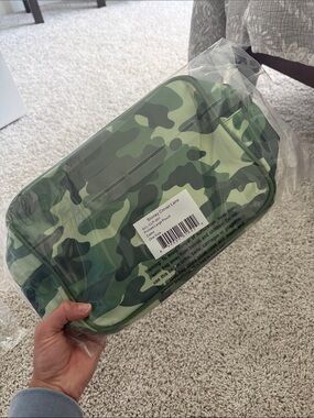 Stoney Clover Lane Large Cosmetic Pouch - Green Camoflauge